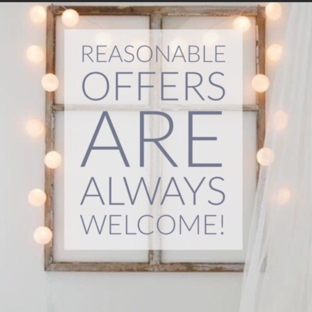 Reasonable offers accepted! 15% bundle discount!